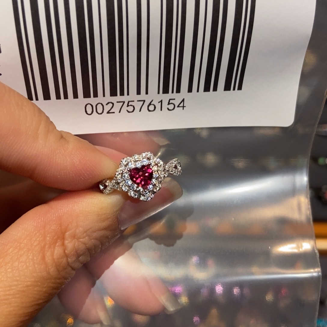 石榴石戒指银S925镶嵌?***吗