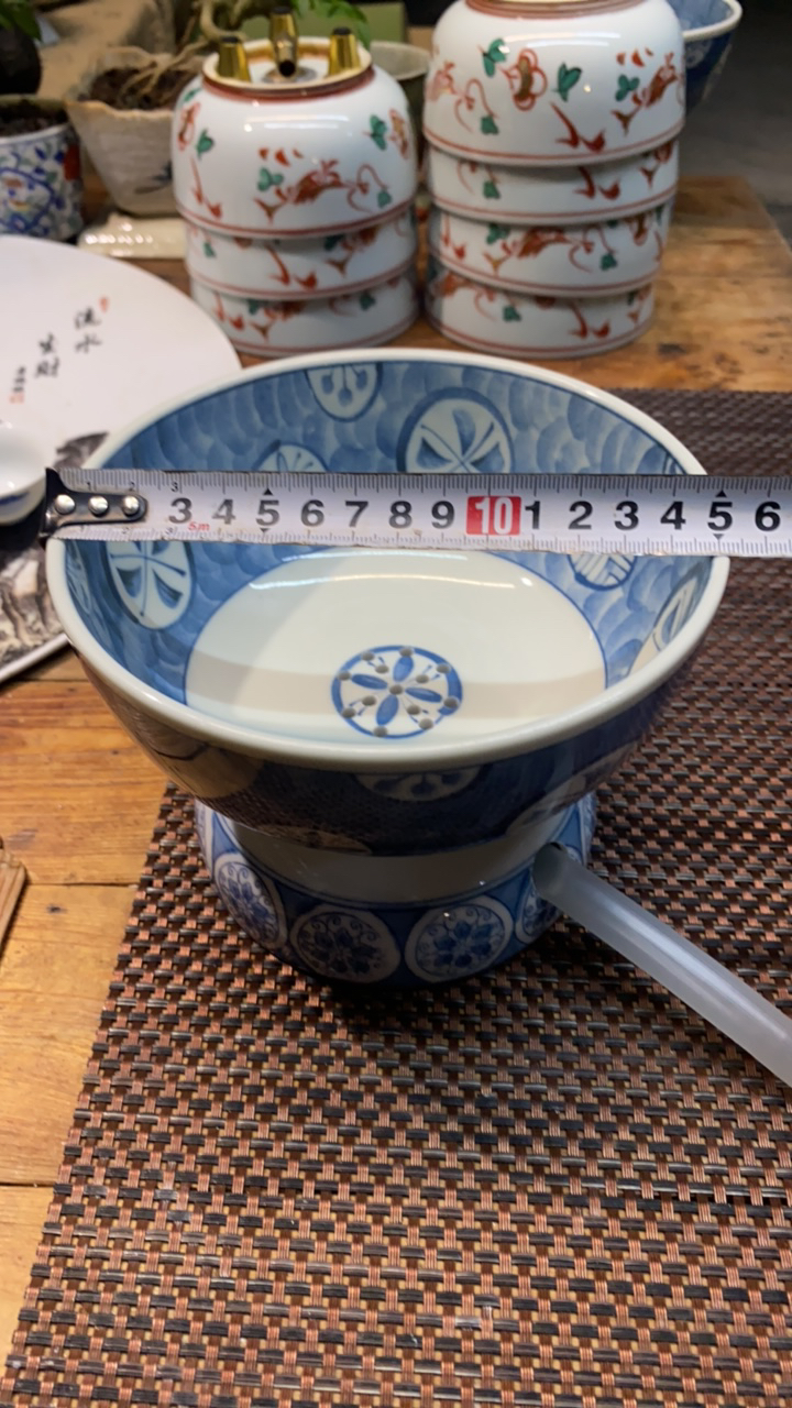 创意手改·青花排水建水（15.5X11.5）大号内外满绘青花