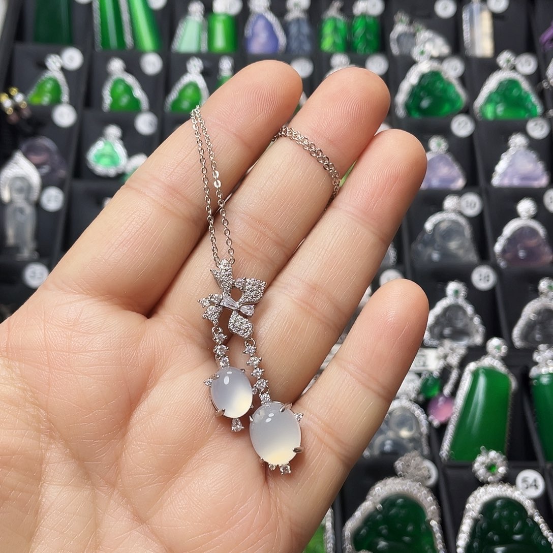 玛瑙/玉髓合金颈饰