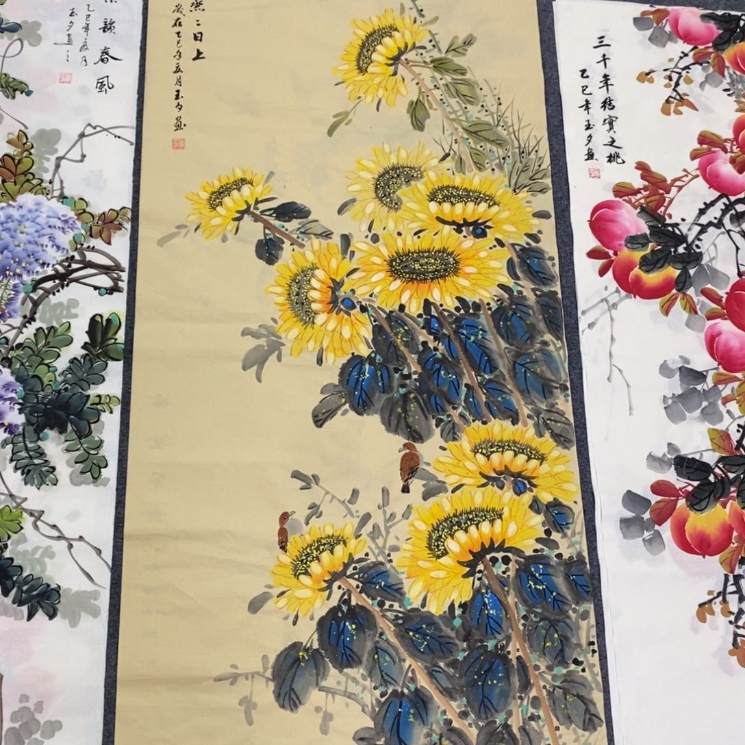 国画尺寸140✖️70四尺精品手绘画