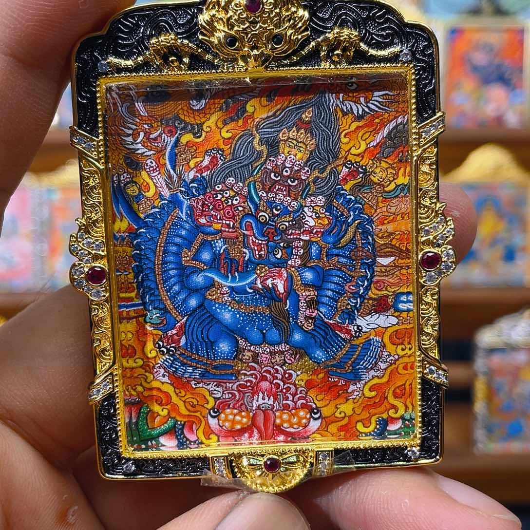 大威德金刚热贡唐卡