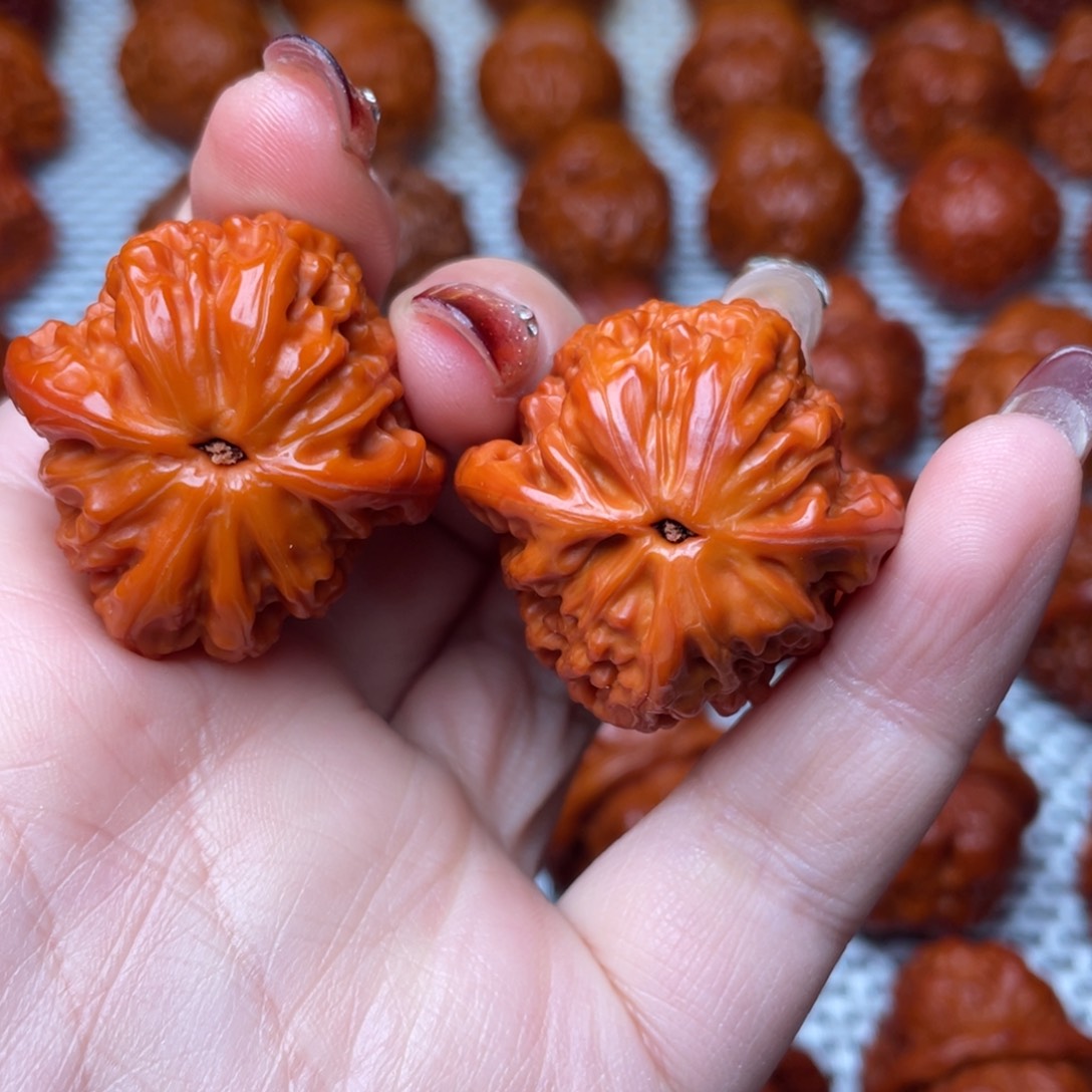 桃核吊坠文玩核桃 手把件 磨盘 33