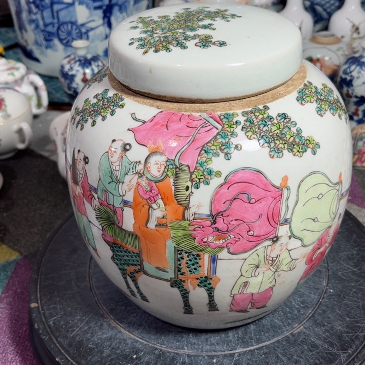 紫砂茶叶罐粉彩888888888888