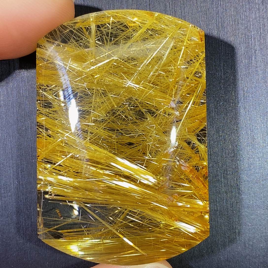 水晶未镶嵌颈饰天然净体满钛晶无事牌吊坠