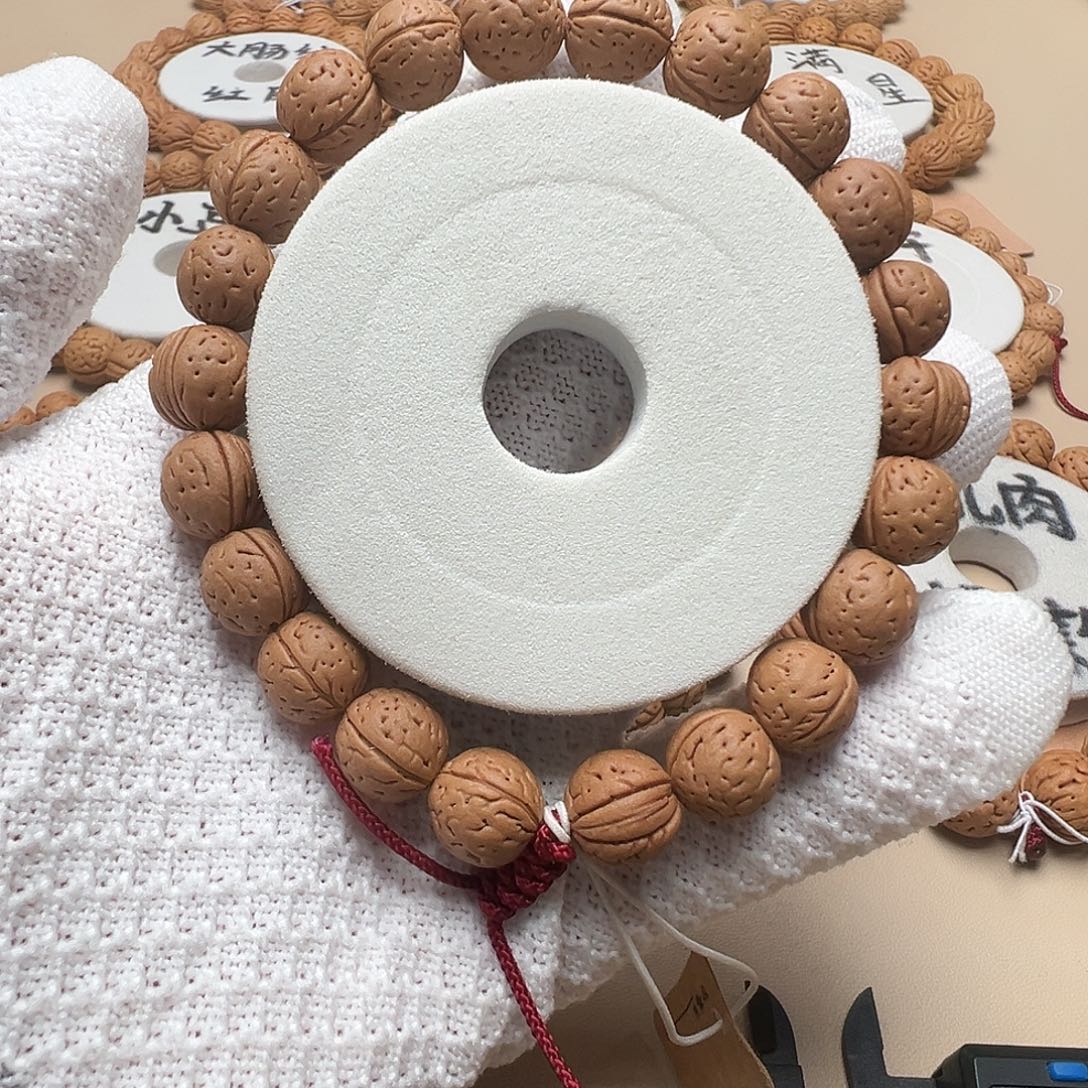 桃核手串1.1红皮正圆