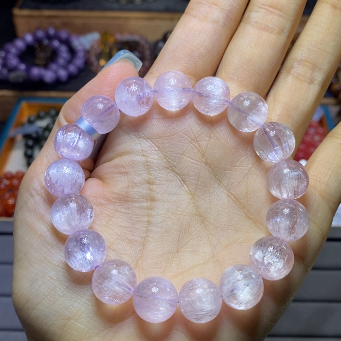 锂辉石手串未镶嵌手串