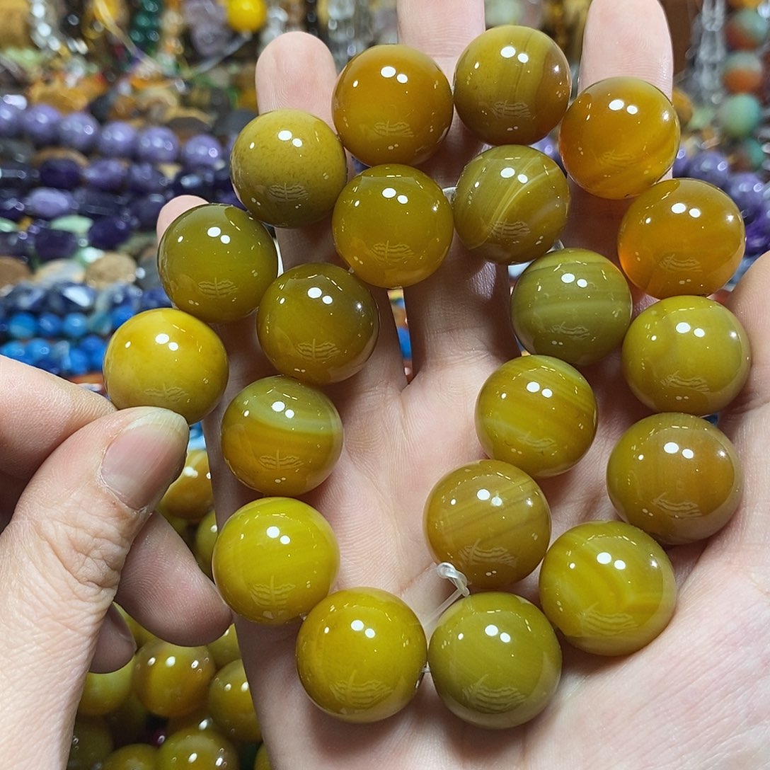 玛瑙/玉髓未镶嵌珠宝半成品孔雀玛瑙卡20mm