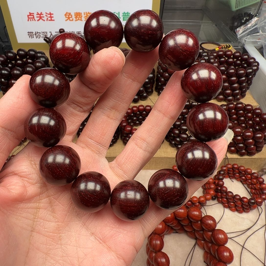 小叶紫檀手串/手链1.8顶泥原汁原味