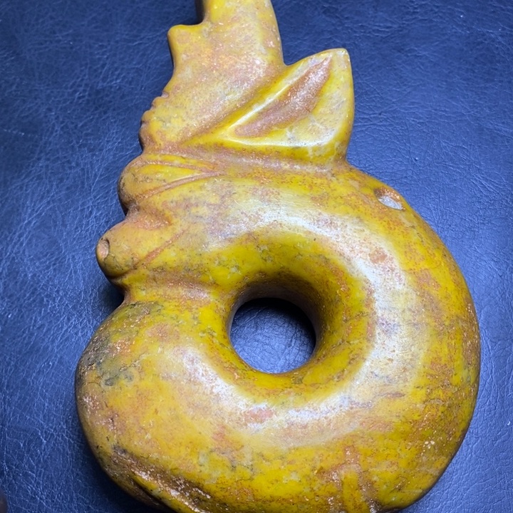 白玉菩提吊坠摆件