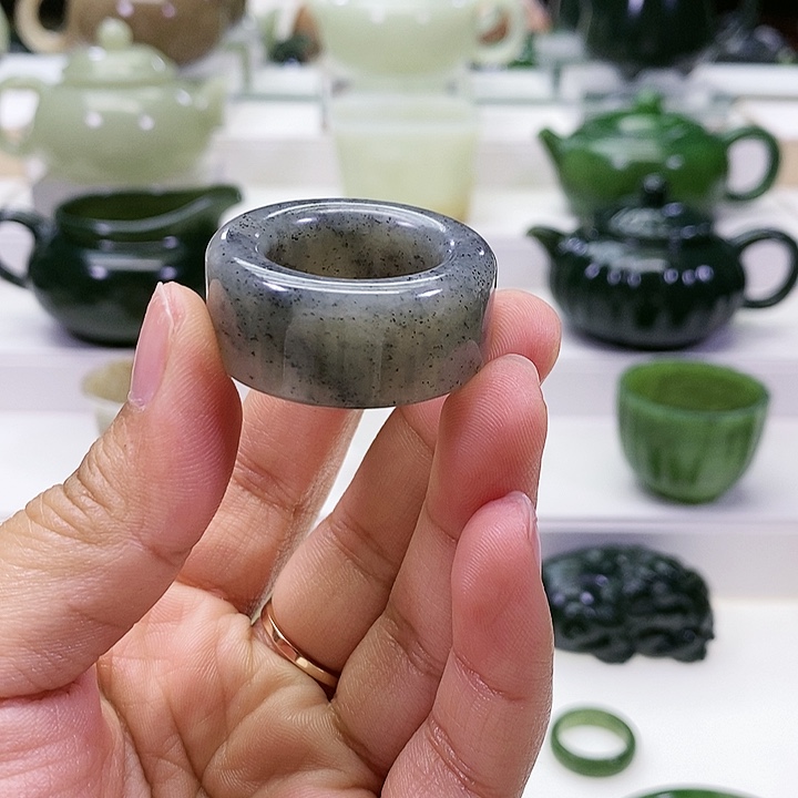 未镶嵌和田玉挂件扳指22