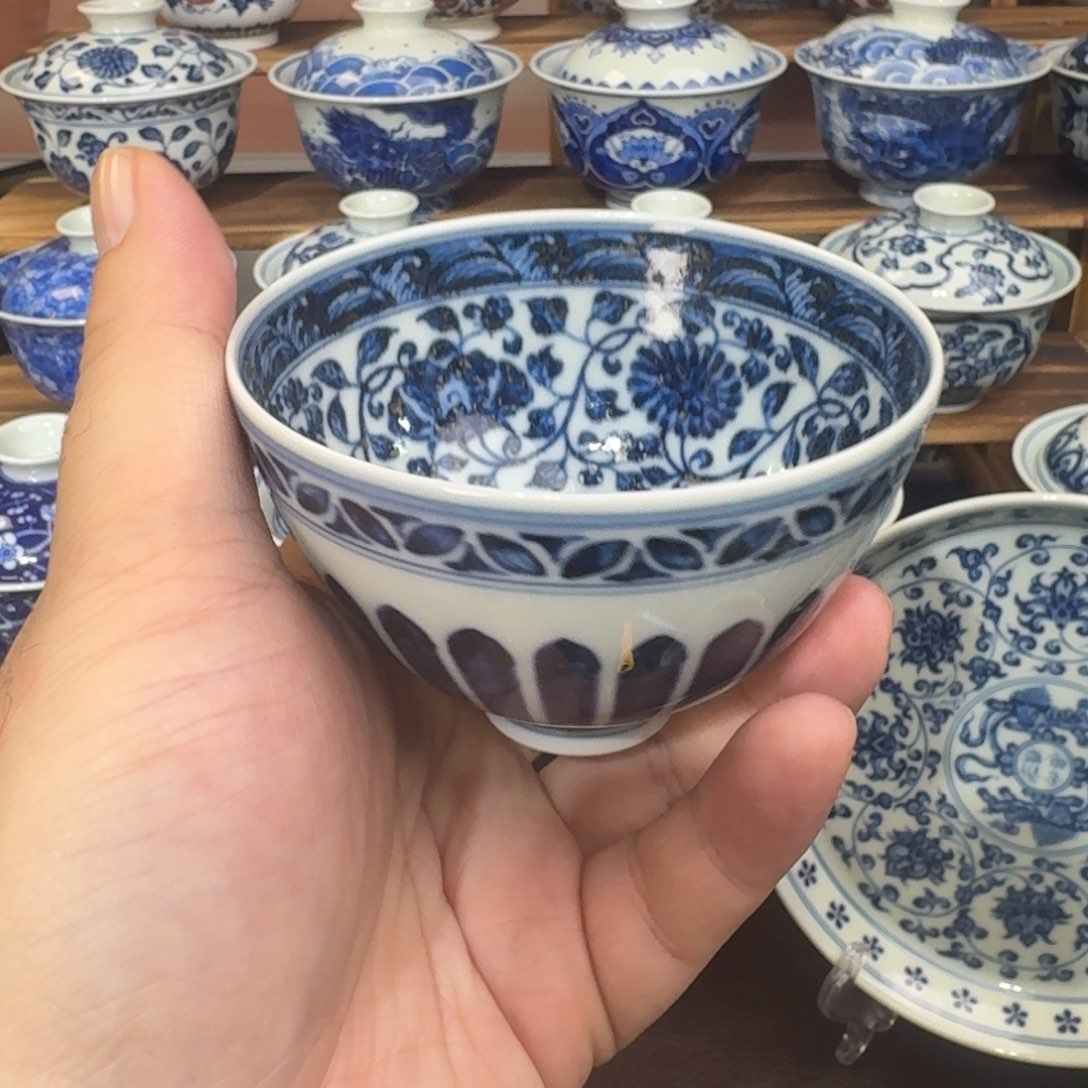 陶瓷杯子纯手工手绘柴窑10