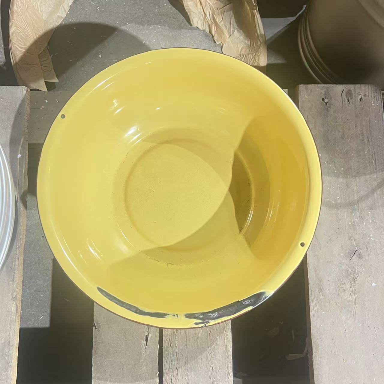 正品不规则库存全新搪瓷盆