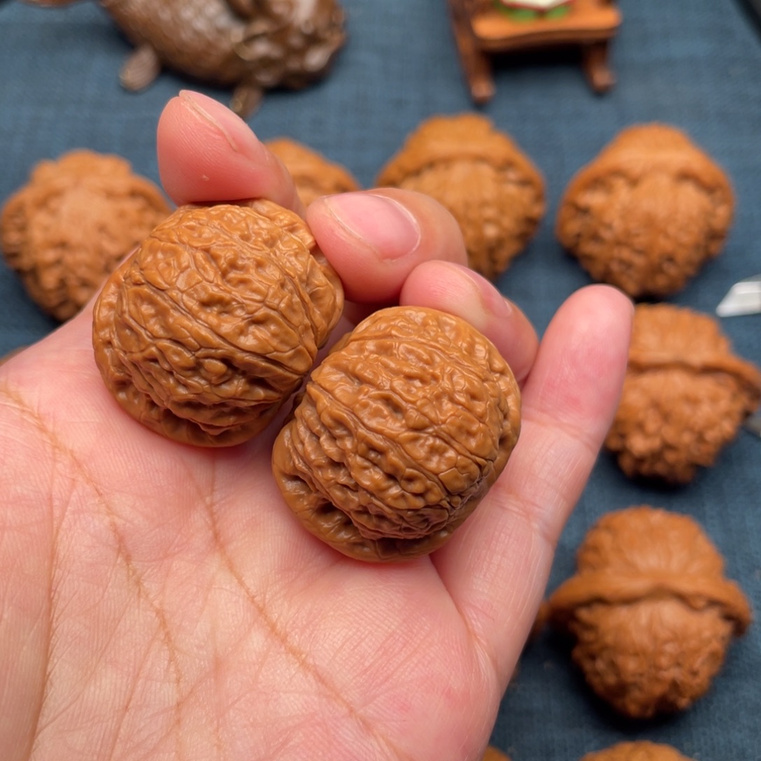 禺***彊文玩核桃把件32全品前龙磨