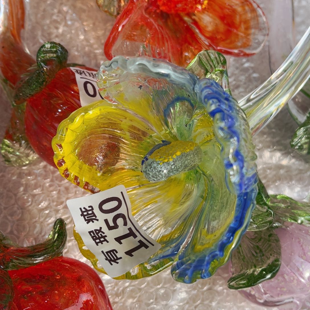 琉璃1150瑕疵 花瓶摆件