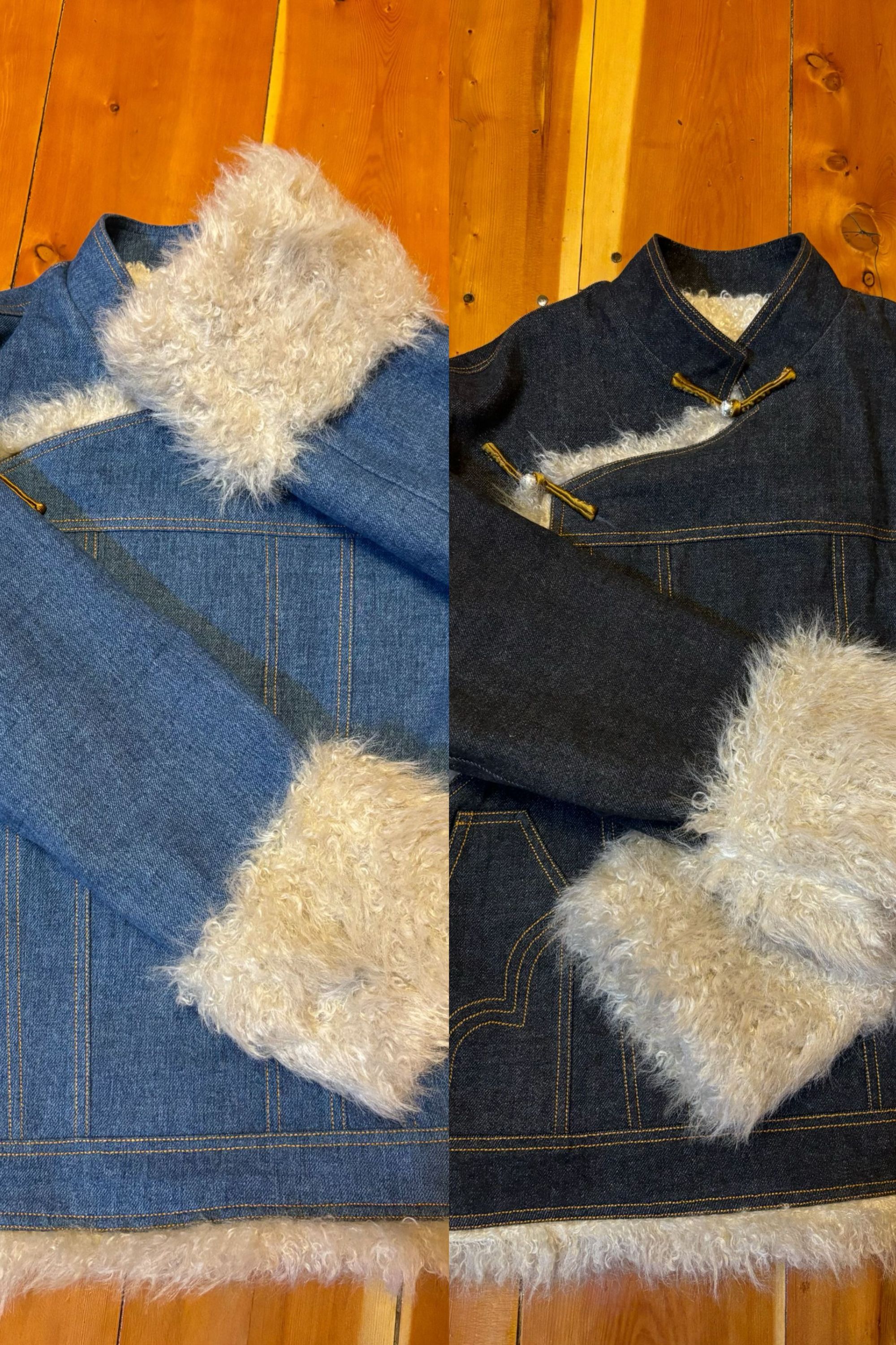 LaMuL-Z |2024秋冬新款 藏式加绒加厚水洗牛仔百搭氛围感洋气外套