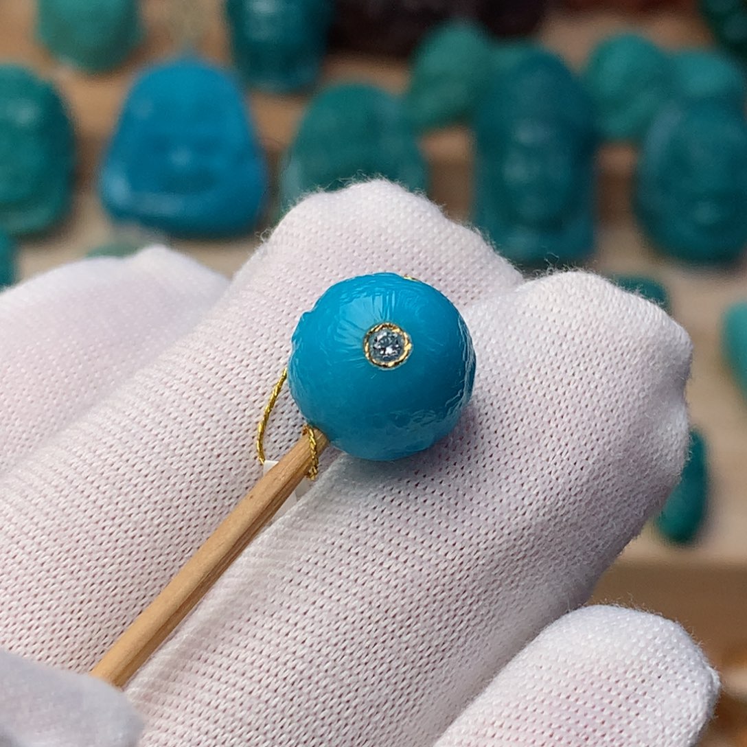 绿松石珠宝奇石未镶嵌