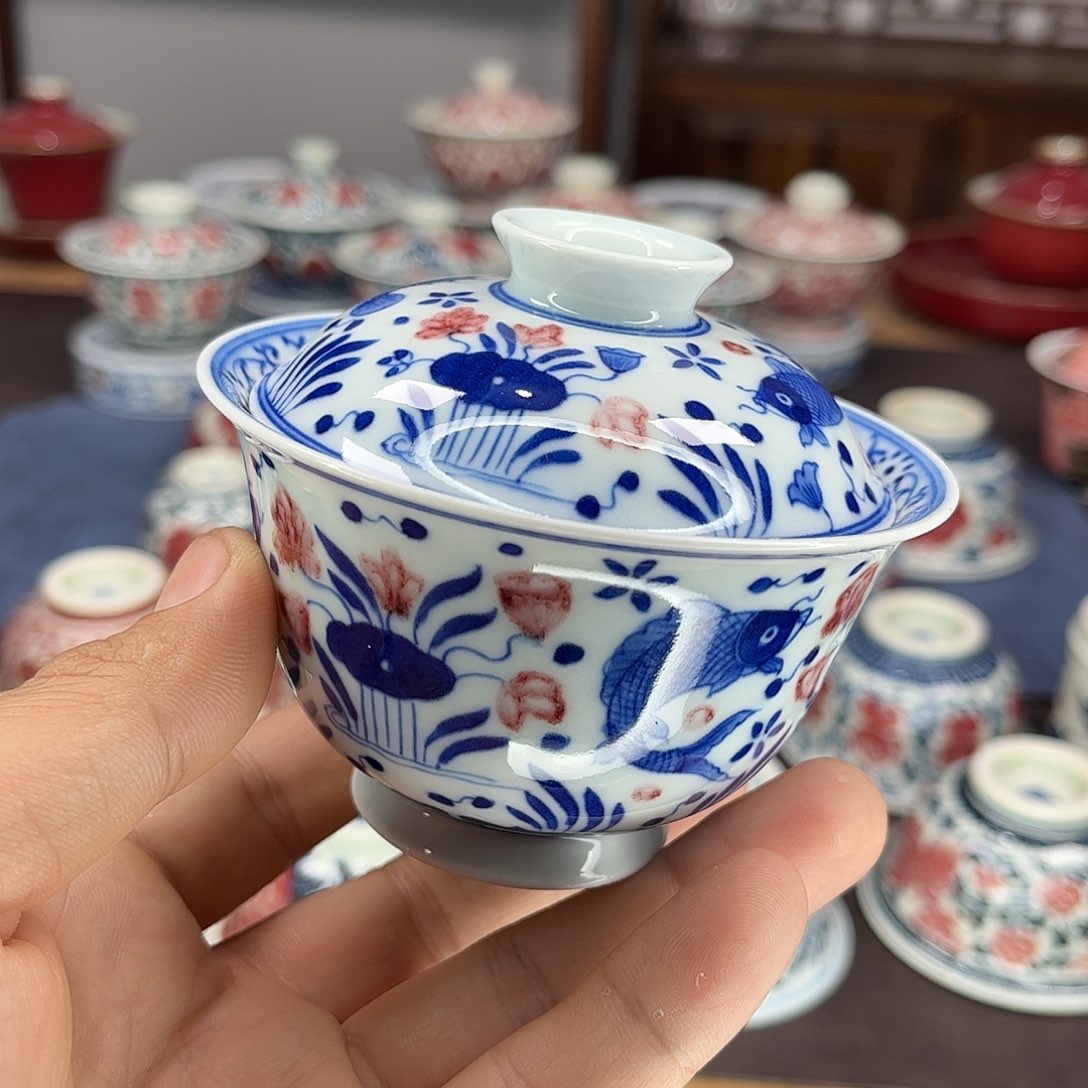 现*景德镇陶瓷青花釉里红