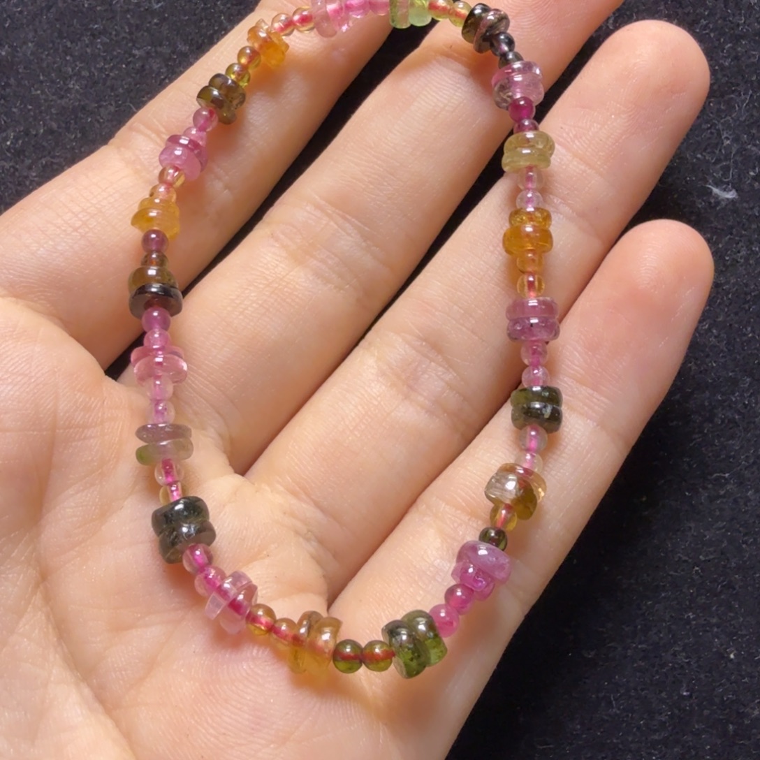 毛***叔未镶嵌碧玺颈饰吊坠