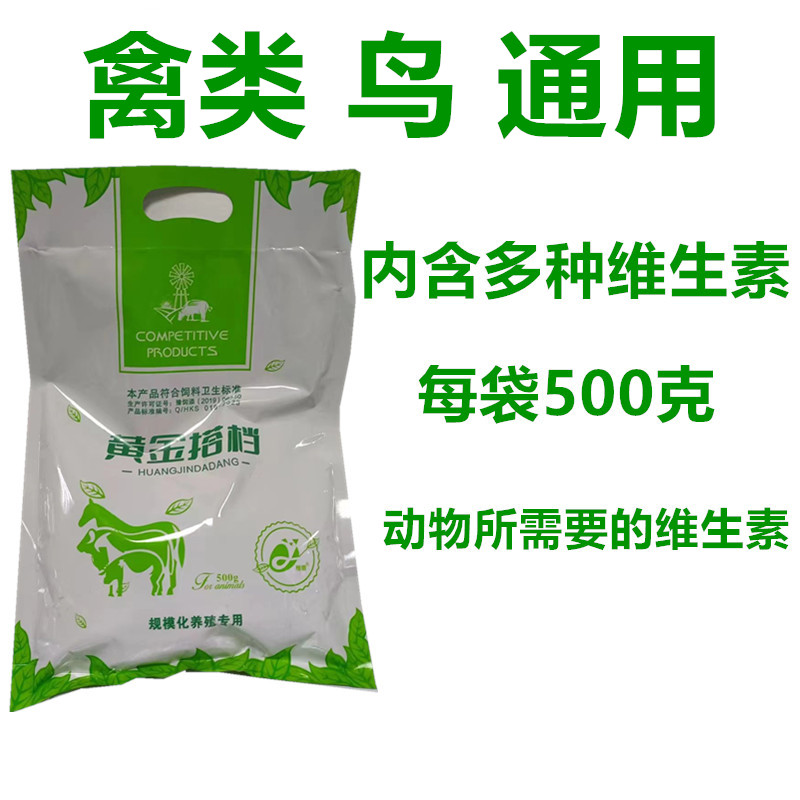 黄金搭档多种维生素饲料添加剂禽类鸟通用