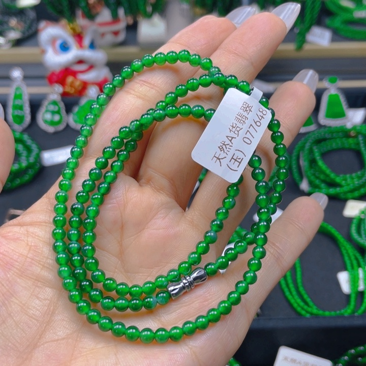 翡翠未镶嵌颈饰项链4