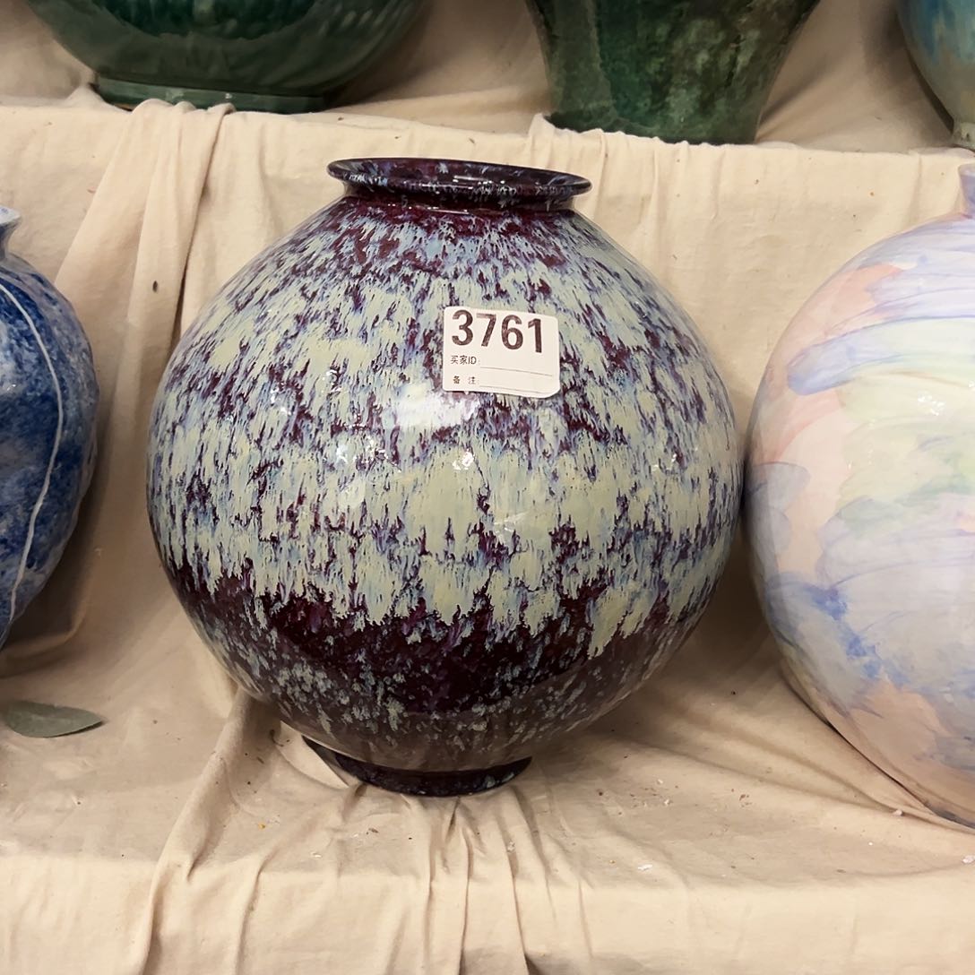 瓶3761高31口10陶瓷花瓶无孔