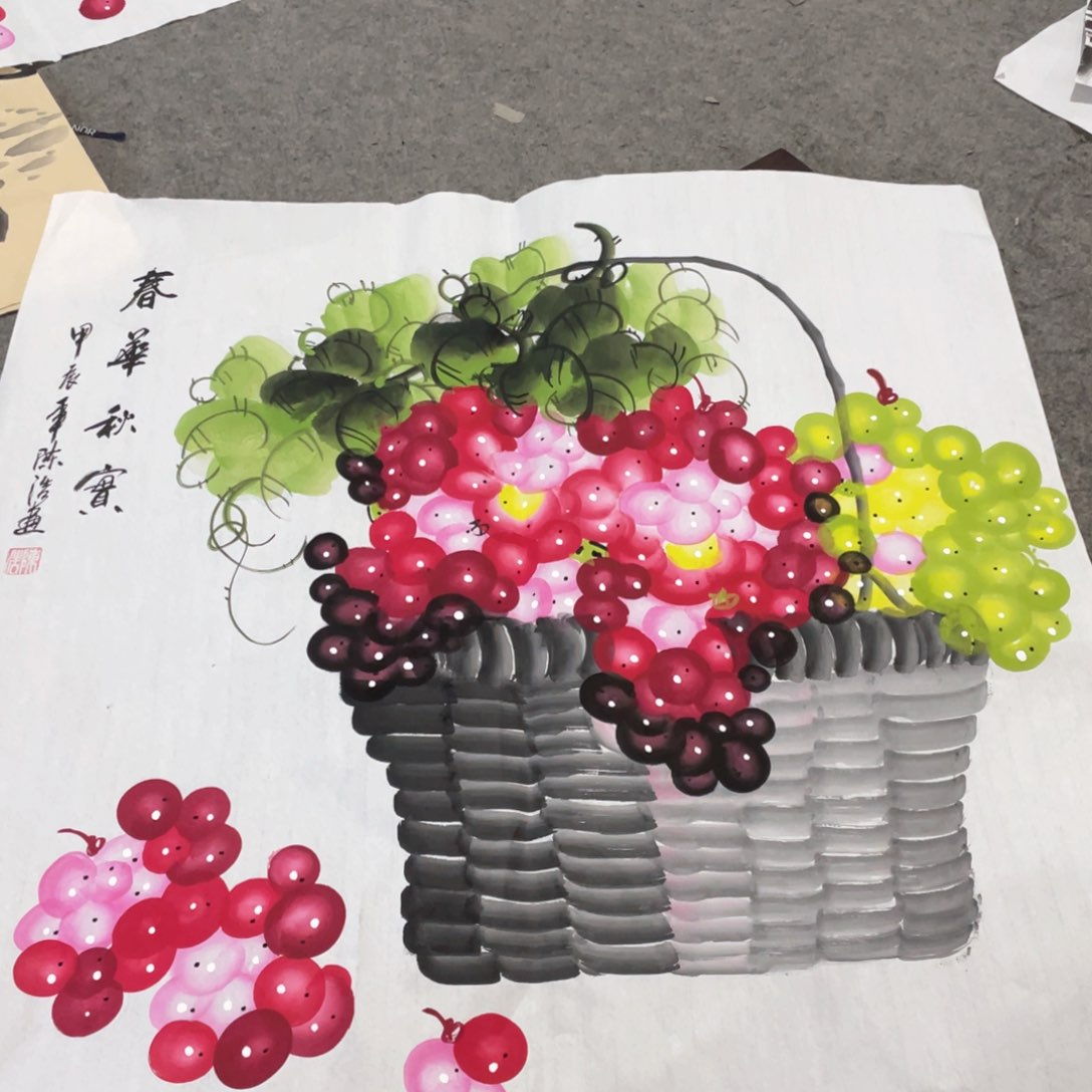国画国画作品画心一张