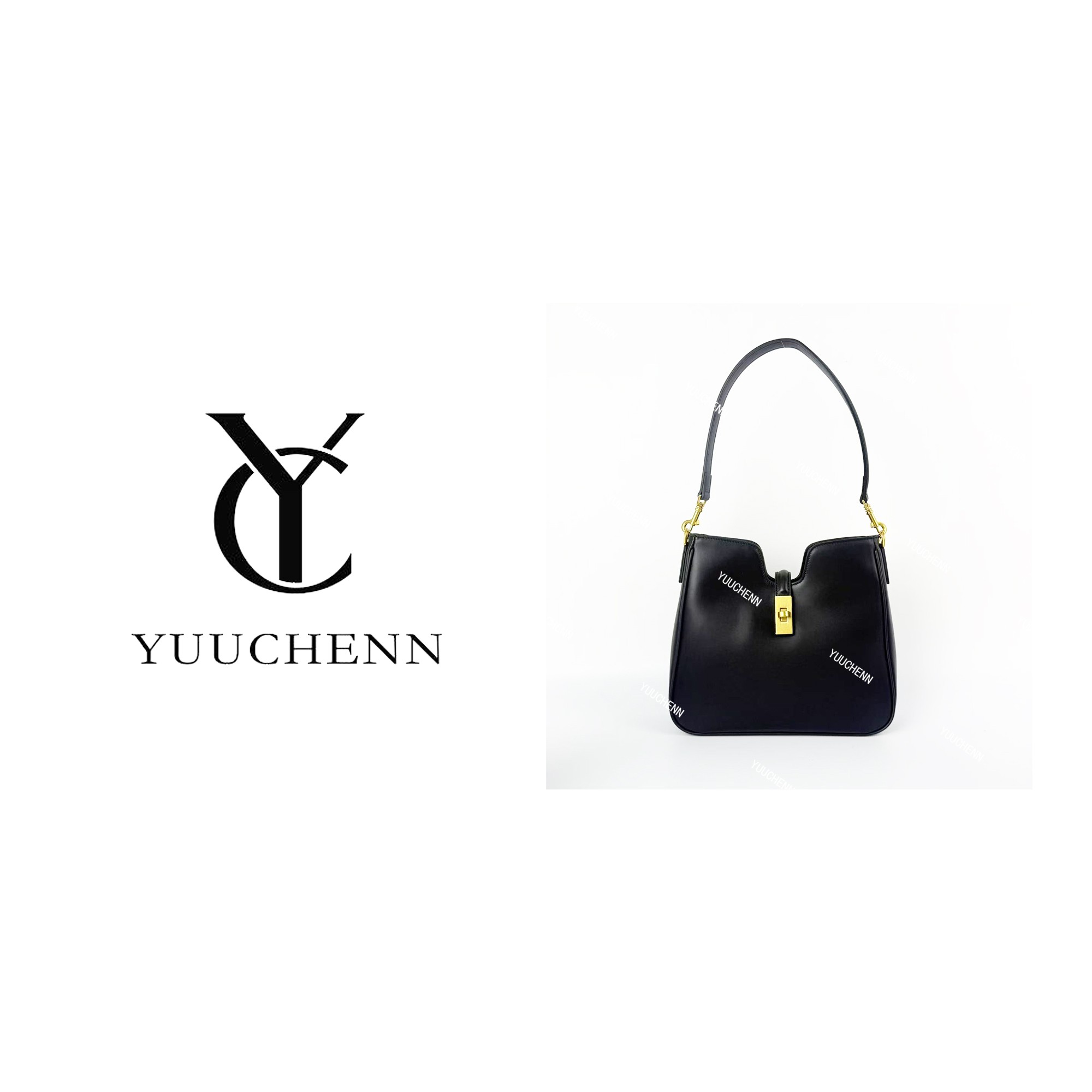 YUUCHENN/原创设计高定真皮包/25cm/HH5938