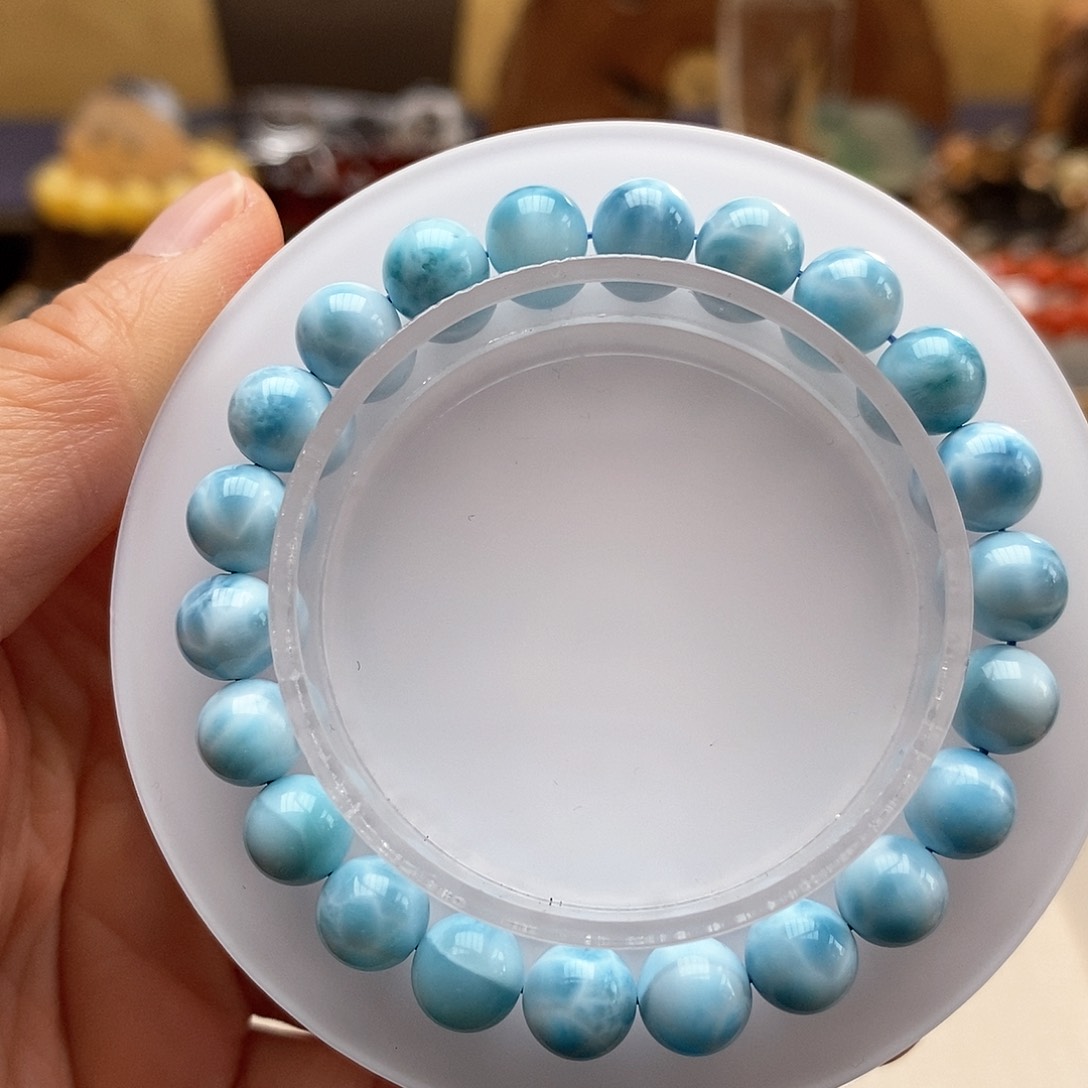 未镶嵌针钠钙石（海纹石）手链