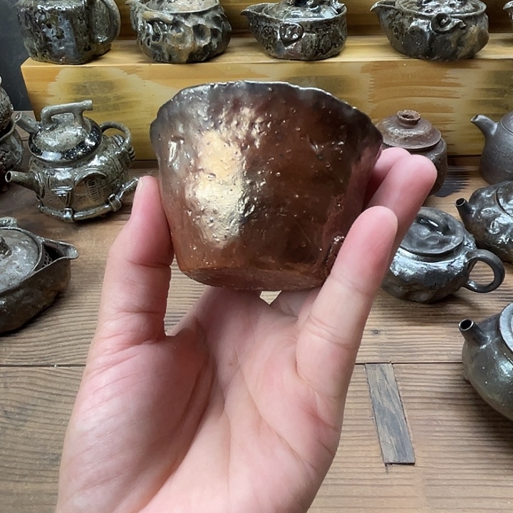 瓷片柴烧茶壶福利茶壶