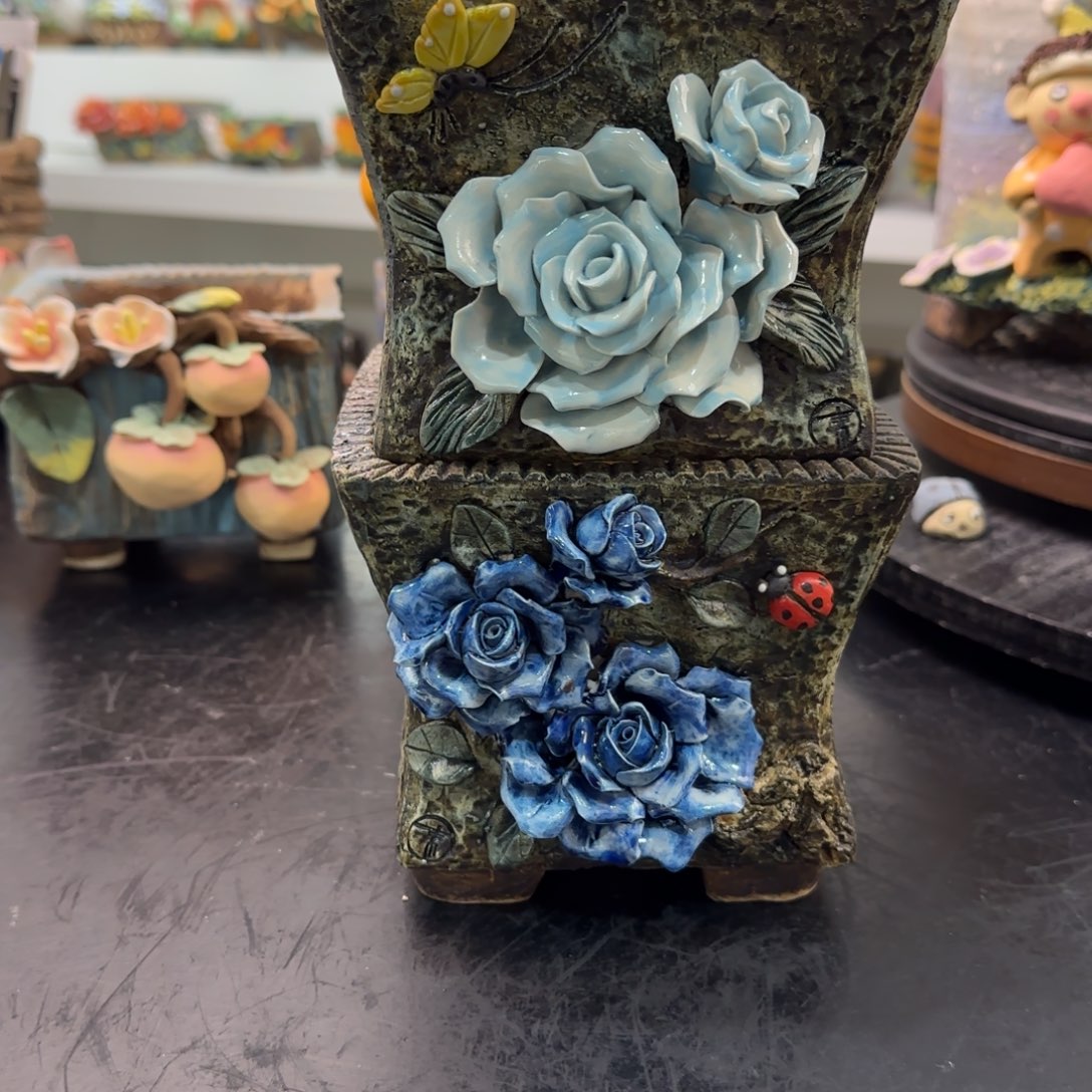 犇***检本默花器麦饭石花盆