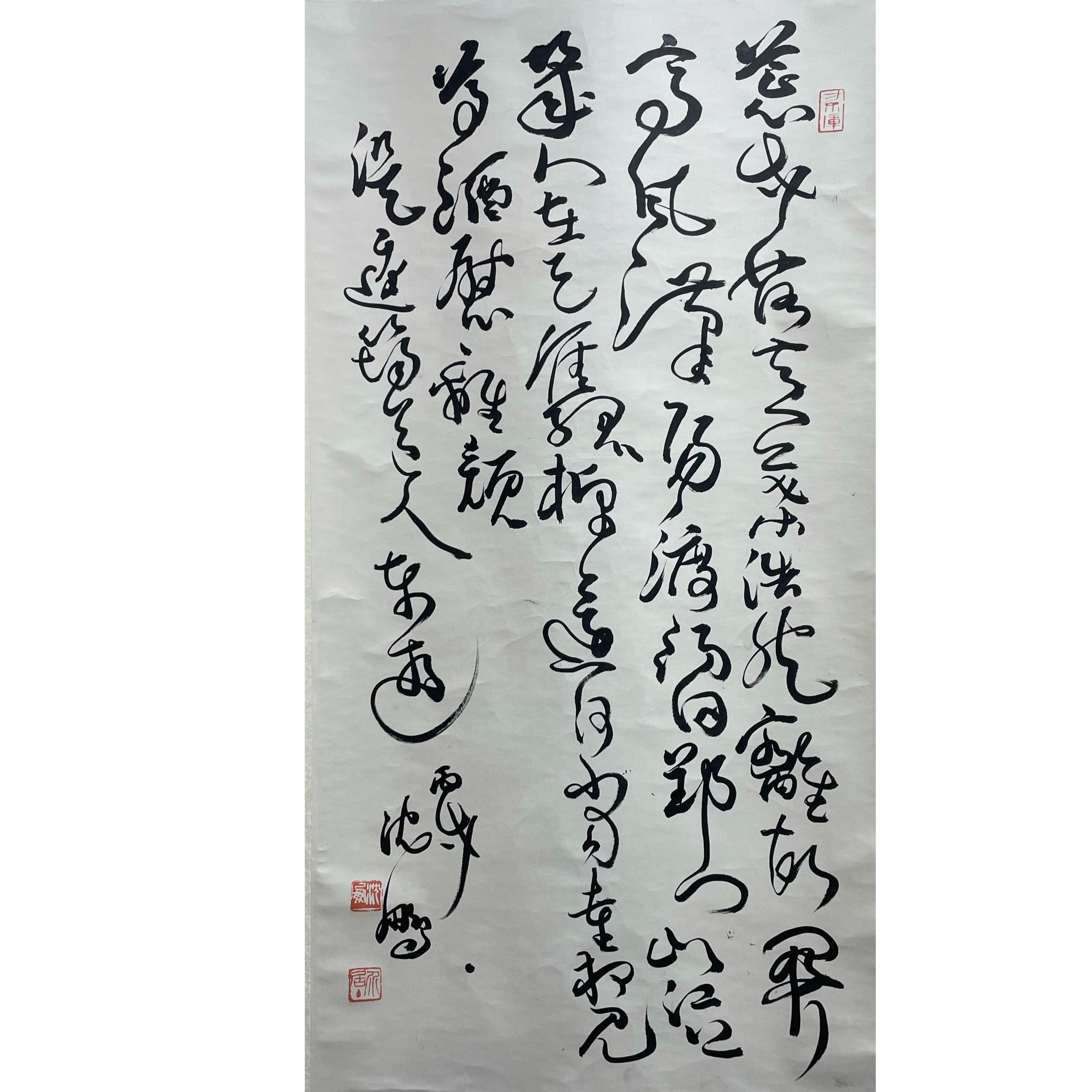 沈鹏草书立轴100 * 52cm约4.5平尺