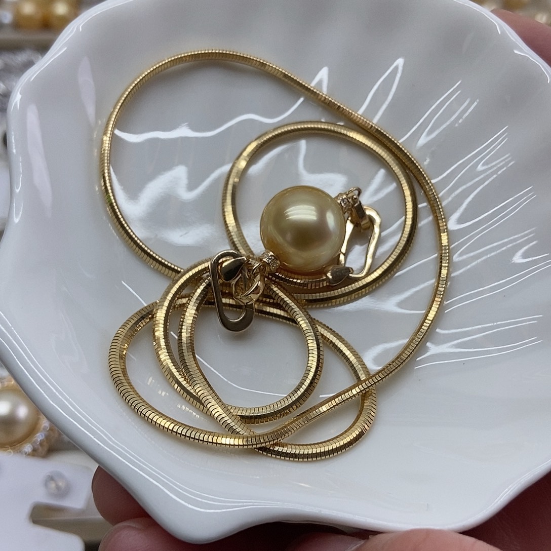 套链海水珍珠银S925镶嵌