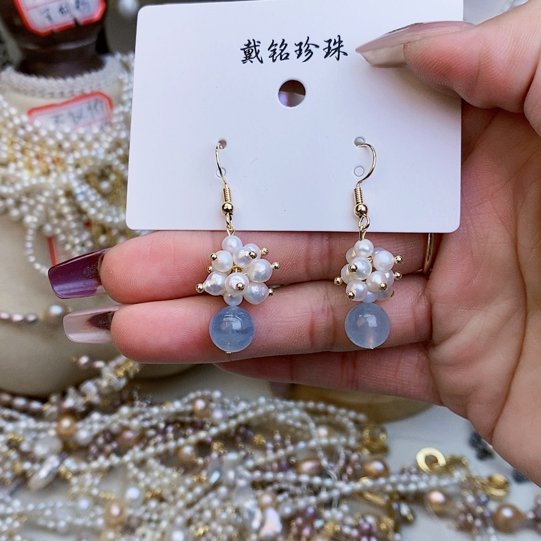 淡水珍珠颈饰银S925镶嵌