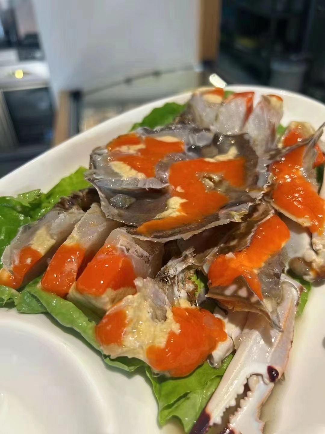 舟山捕鱼人红膏呛蟹2-3两/只 江浙沪顺丰包邮收到冷冻保存生吃