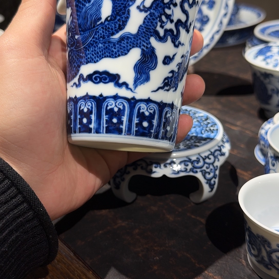 起***风摆件陶景德镇高端龙