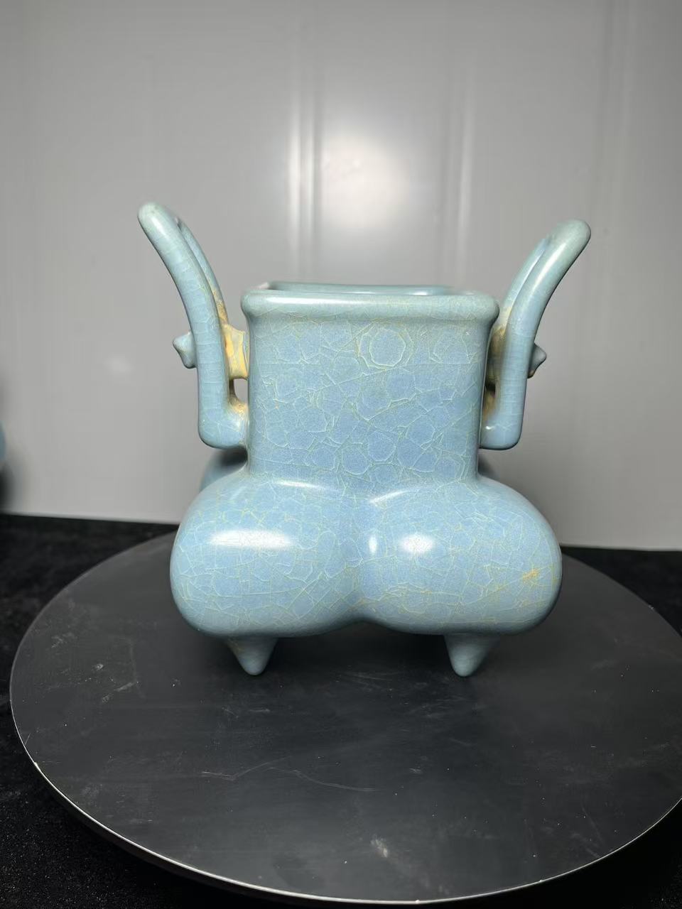 汝窑南瓜夹板香炉