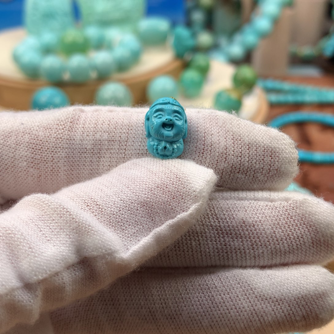 绿松石未镶嵌珠宝奇石8.6mm