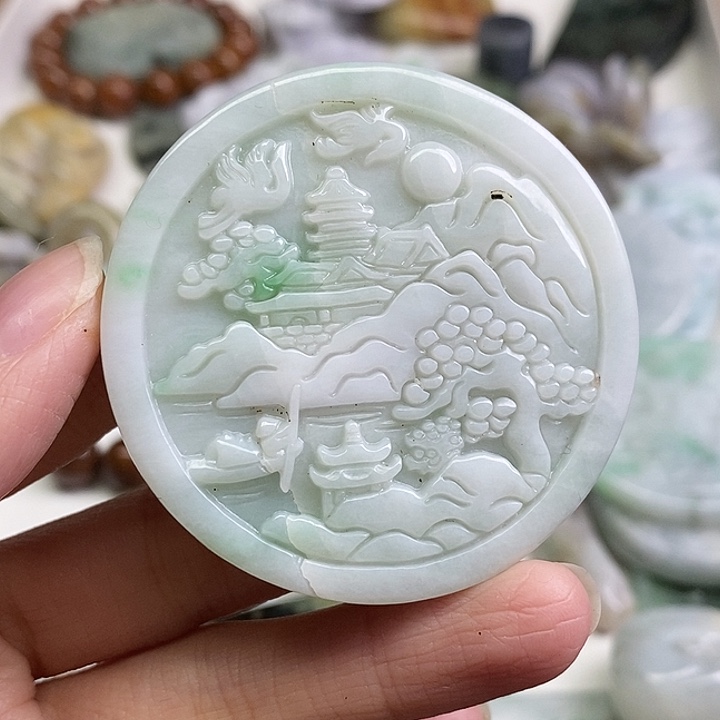 翡翠未镶嵌颈饰天然翡翠103