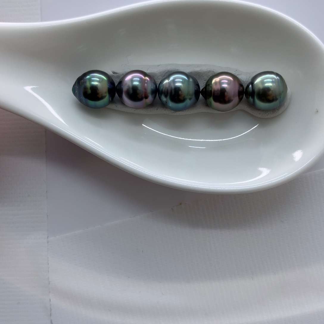 海水珍珠裸珠大溪地巴洛克5珠～静