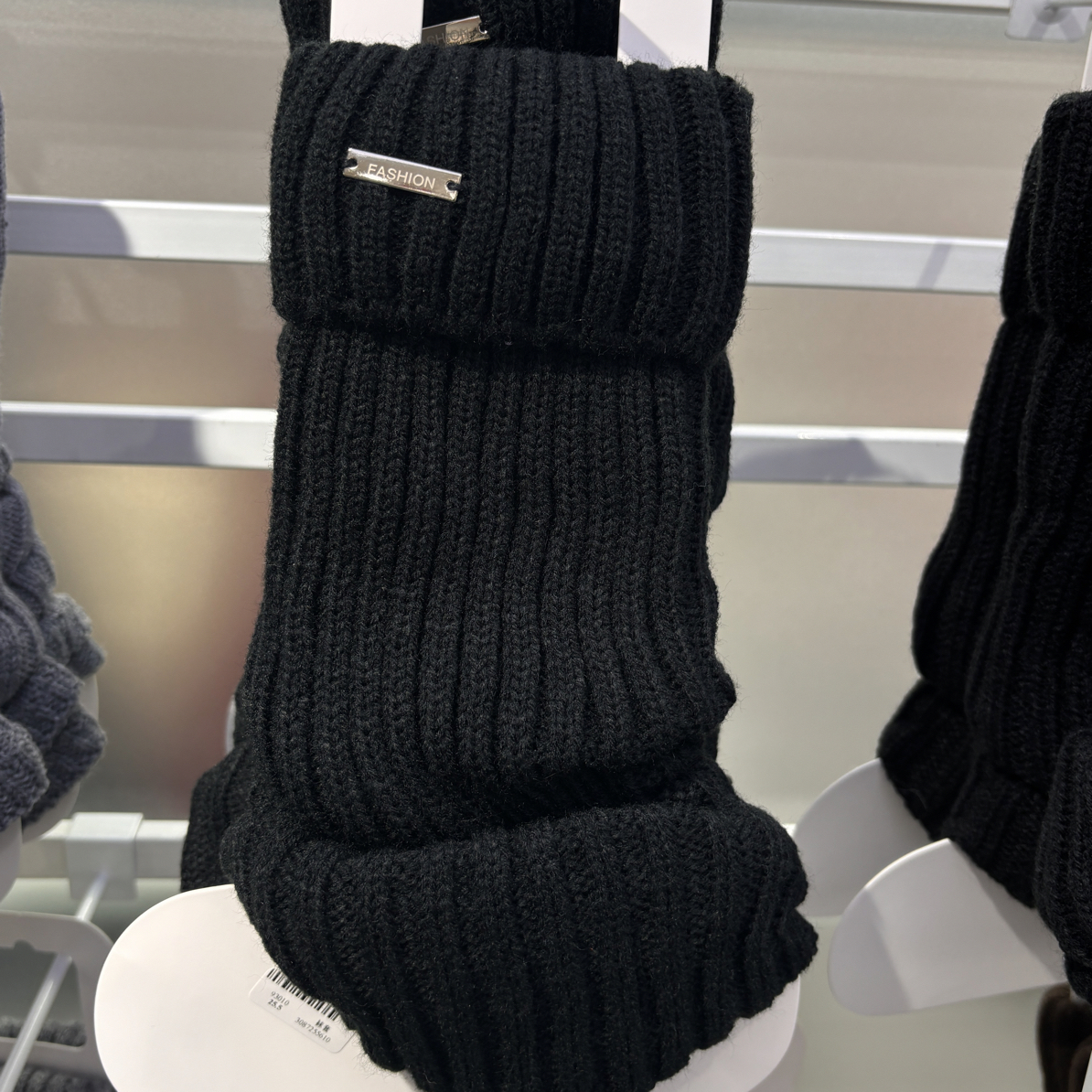 爆款设计感辣妹秋冬学院风金属标堆堆小腿袜套