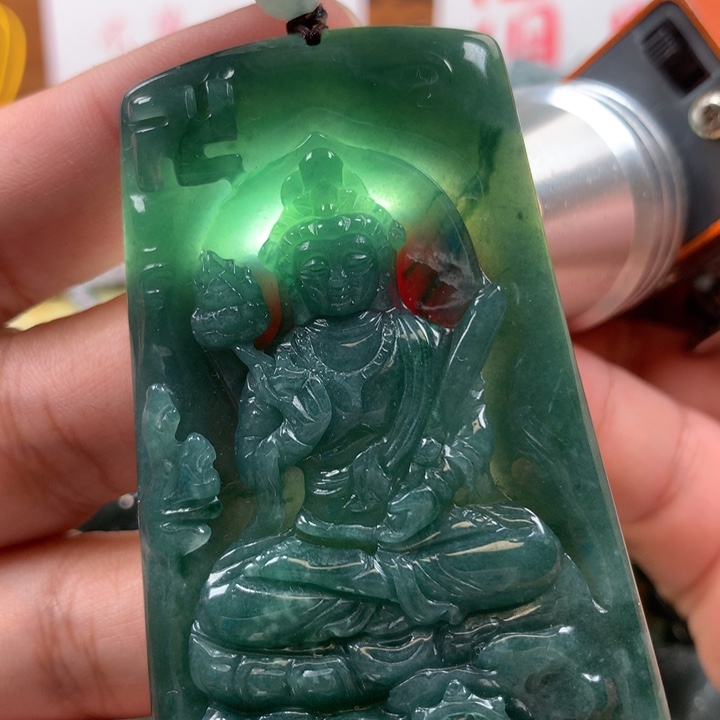 翡翠颈饰未镶嵌保真天然A货翡翠
