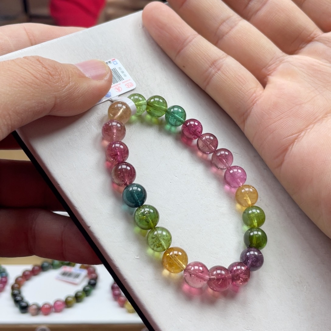 碧玺手串未镶嵌8.5mm.mmmmmmmmm