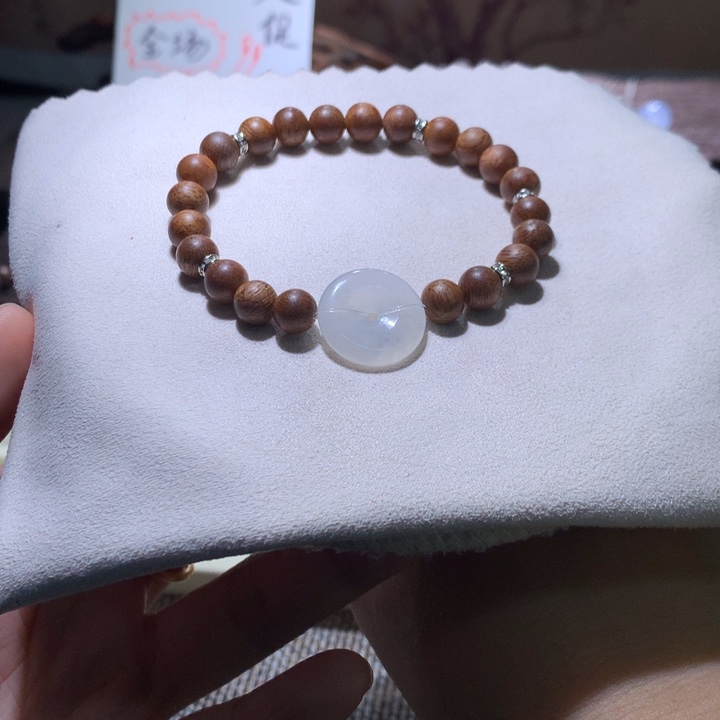 翡翠散珠福利扣子手串