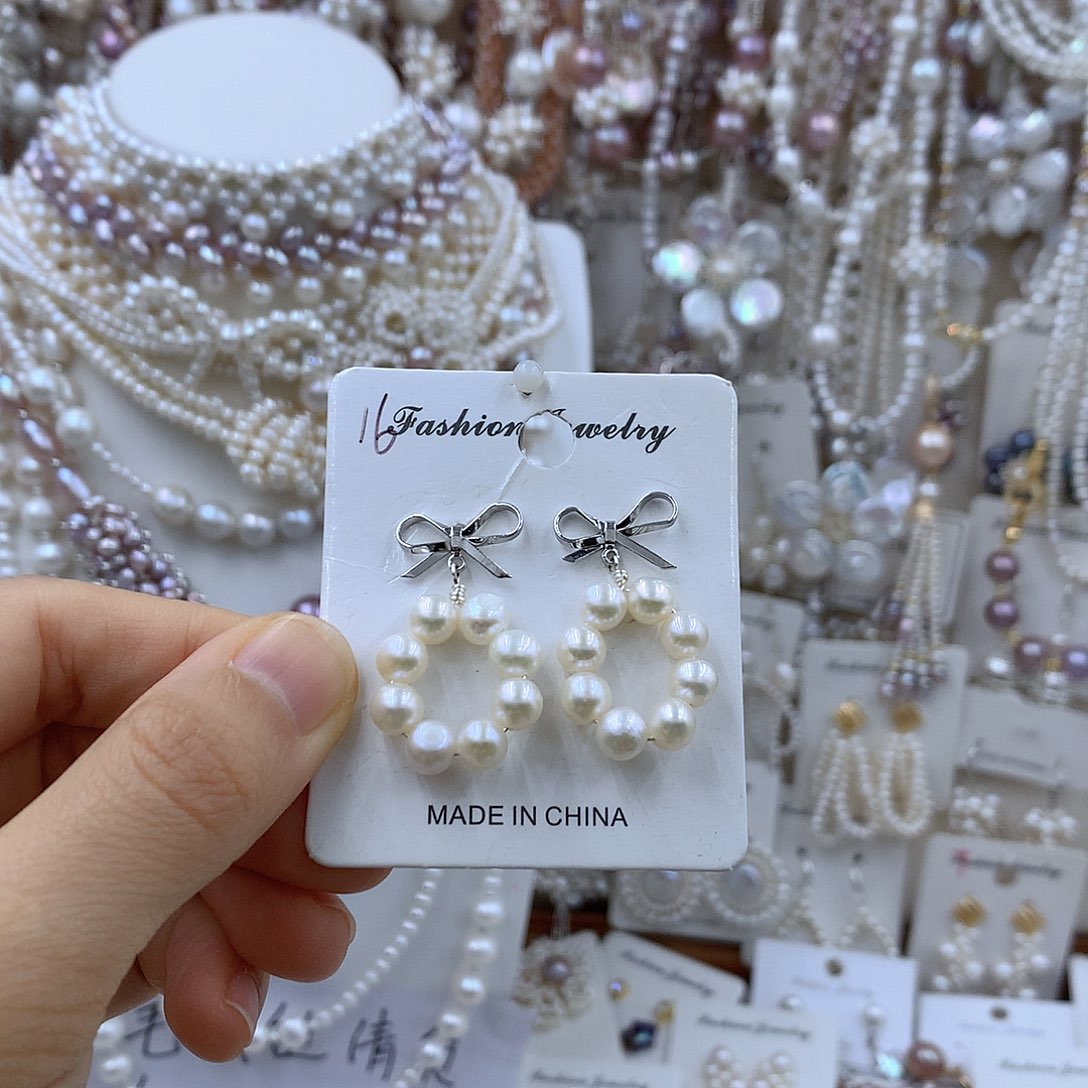 颈饰合金淡水珍珠