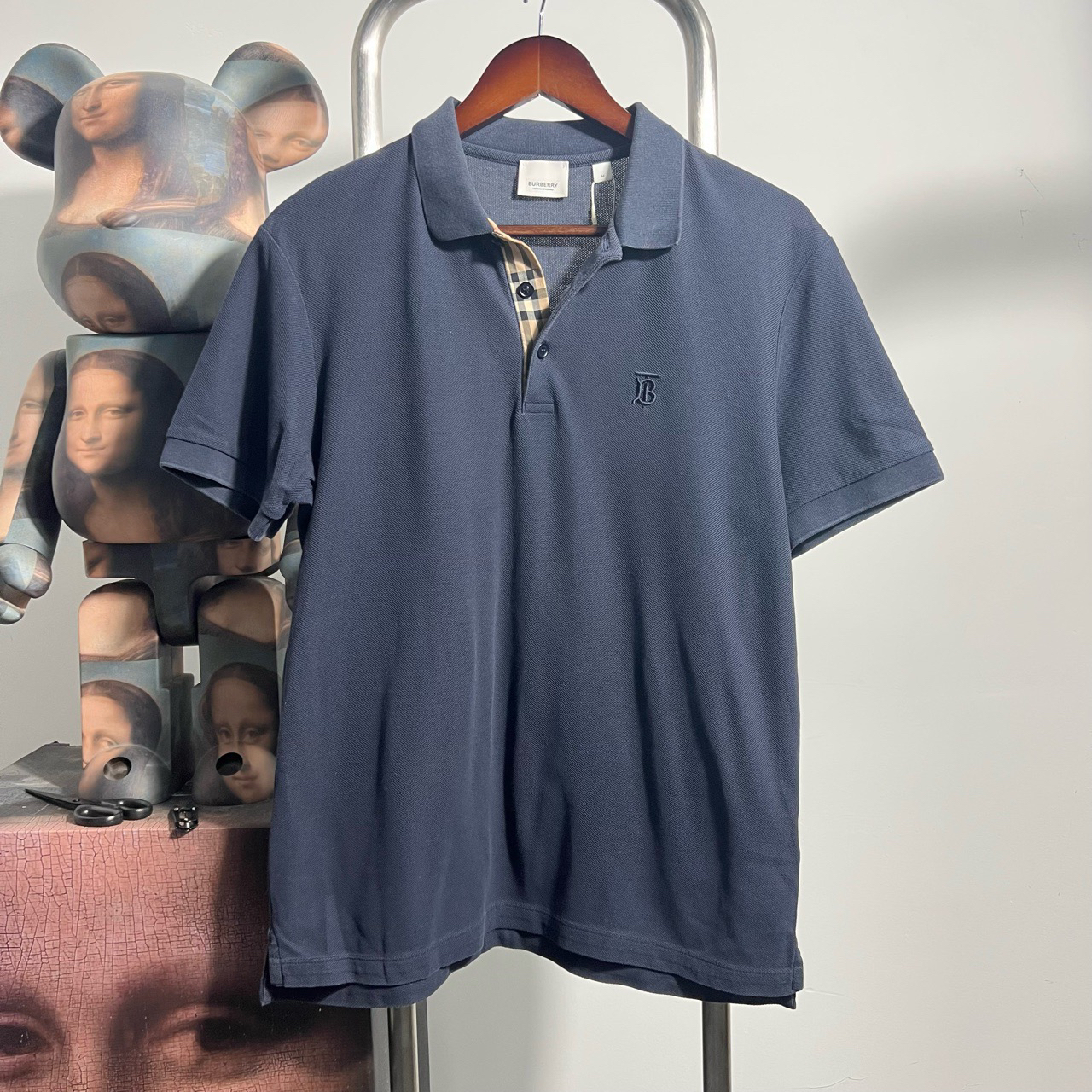 99新 BURBERRY/博柏利 tb刺绣polo短袖 R0511 M胸围52衣长70编码2