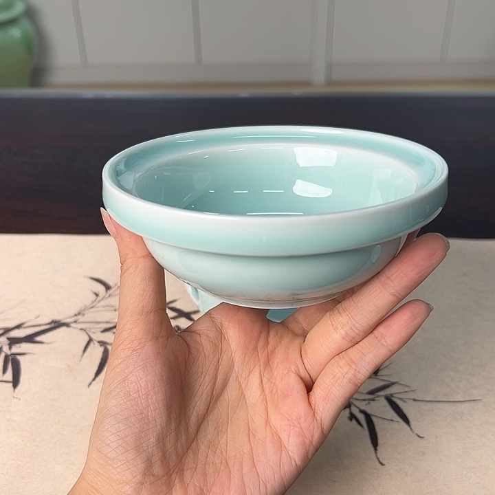 龙泉云间青瓷小米茶器