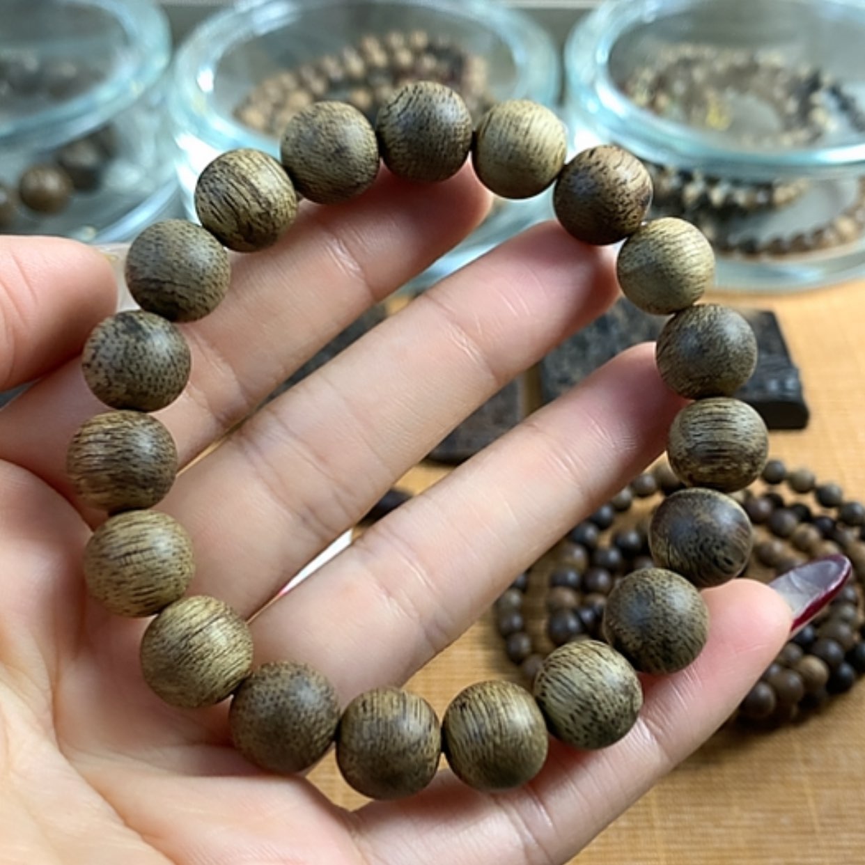 【闪购商品】沉香手串文莱软丝沉香1.1，8.6克