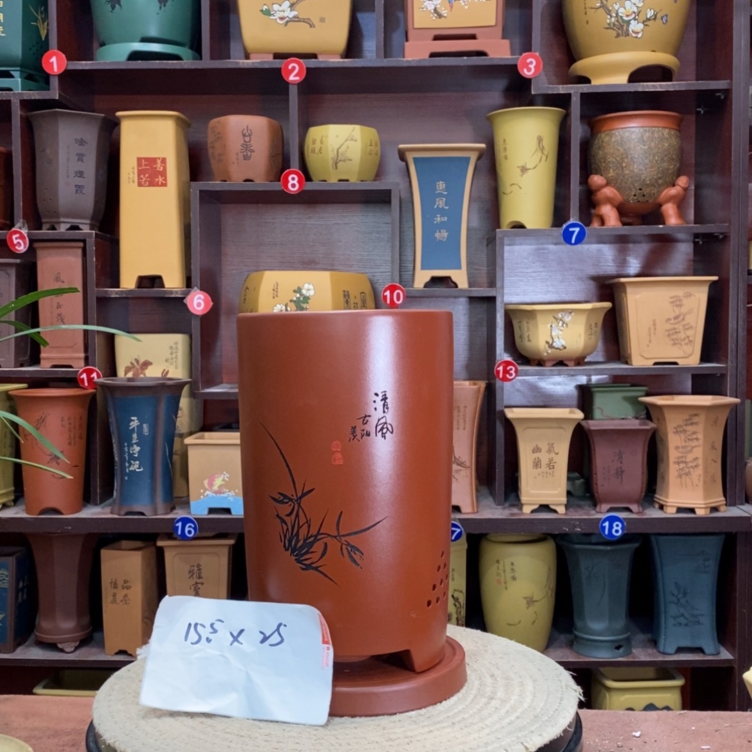 紫砂花盆紫砂花盆