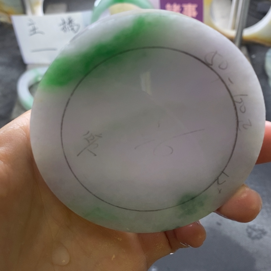 五***水定制翡翠未镶嵌翡翠手镯