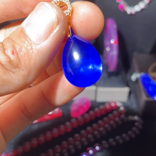 红宝石戒指银S925镶嵌